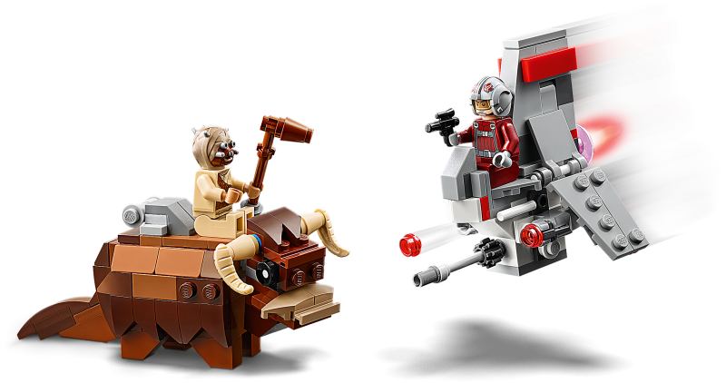 LEGO Star Wars Mikrostíhačka T-16 Skyhopper™ vs. Bantha™ 75265