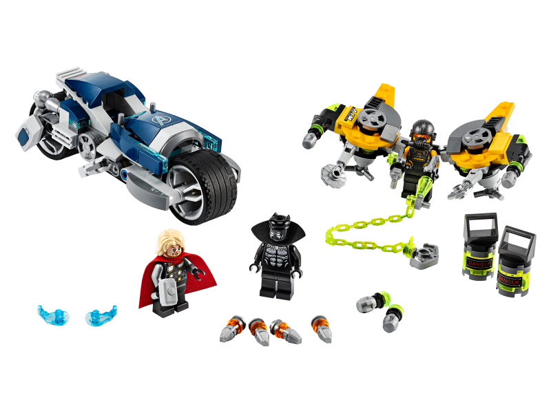 LEGO Avengers Zběsilý útok na motorce 76142