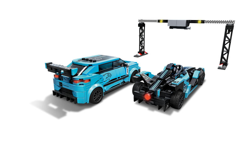 LEGO Speed Champions Formula E Panasonic Jaguar Racing GEN2 car & Jaguar I-PACE eTROPHY 76898