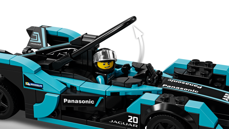 LEGO Speed Champions Formula E Panasonic Jaguar Racing GEN2 car & Jaguar I-PACE eTROPHY 76898