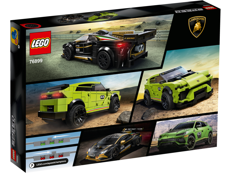 LEGO Speed Champions Lamborghini Urus ST-X & Lamborghini Huracán Super Trofeo EVO 76899