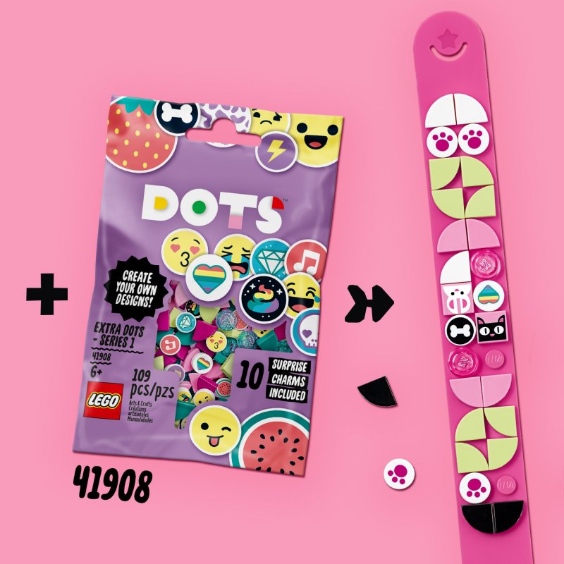 LEGO DOTS Náramek - veselá zvířátka 41901