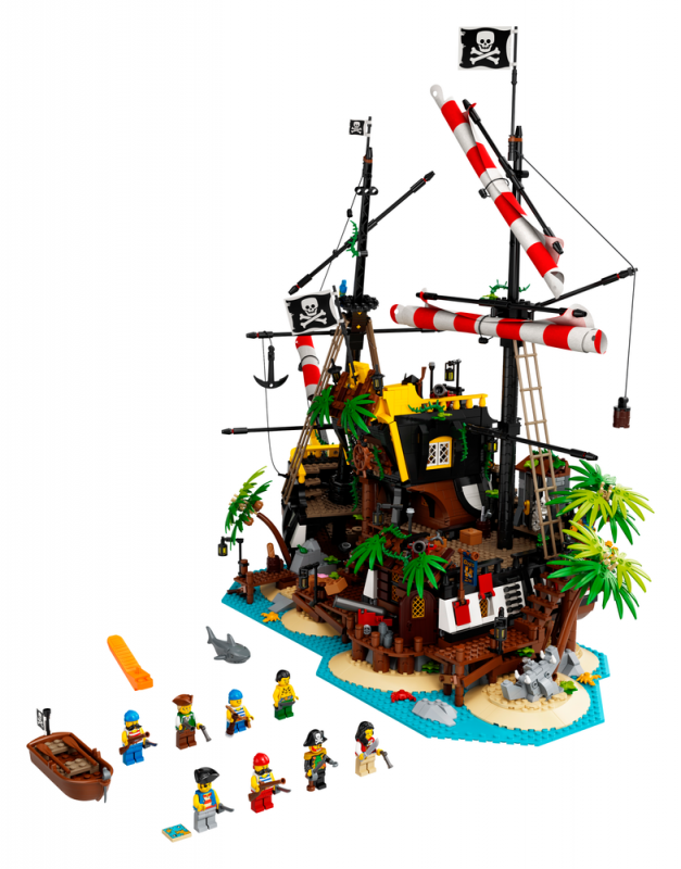 LEGO Ideas Zátoka pirátů z lodě Barakuda 21322