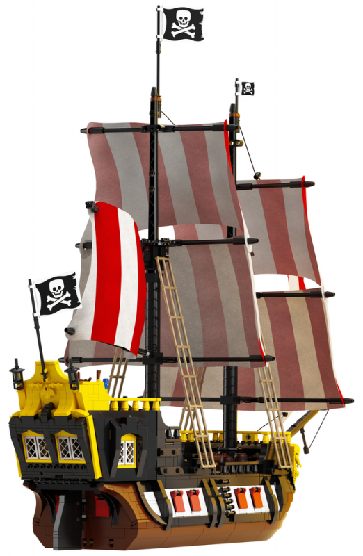 LEGO Ideas Zátoka pirátů z lodě Barakuda 21322