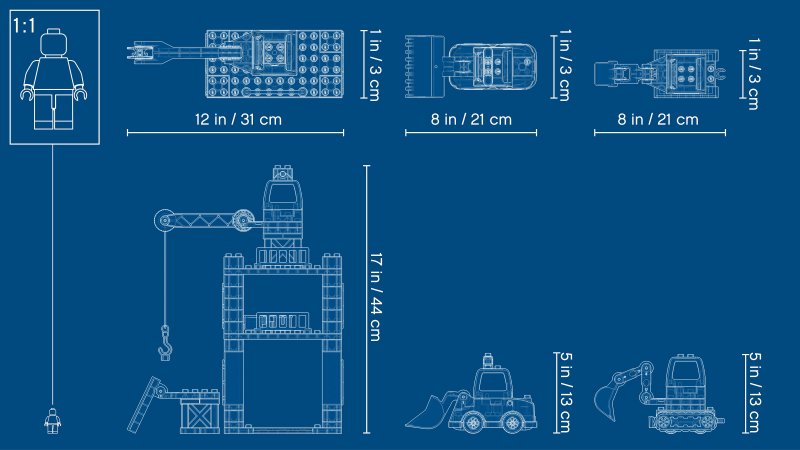 LEGO® DUPLO® 10933 Stavba s věžovým jeřábem