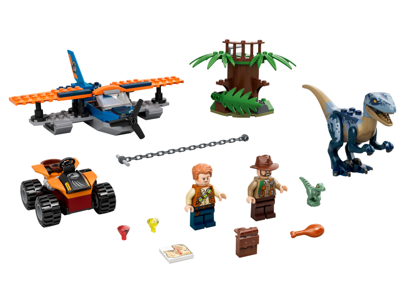 LEGO Jurassic World Velociraptor: Záchranná mise s dvouplošníkem 75942