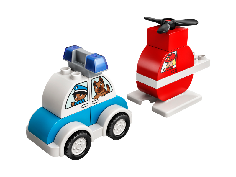 LEGO® DUPLO® 10957 Hasičský vrtulník a policejní auto