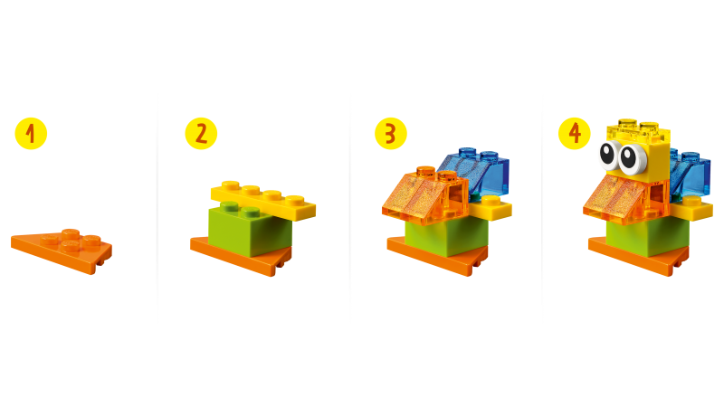 LEGO® Classic 11013 Průhledné kreativní kostky