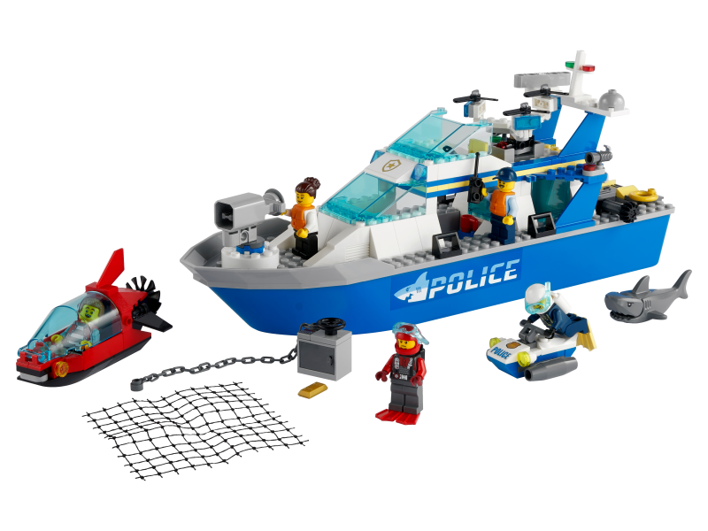 LEGO® City 60277 Policejní hlídková loď