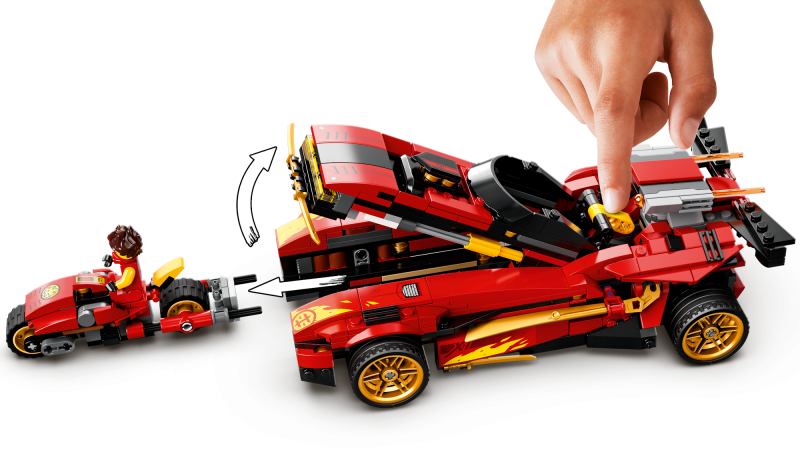 LEGO® NINJAGO® 71737 Kaiův červený bourák