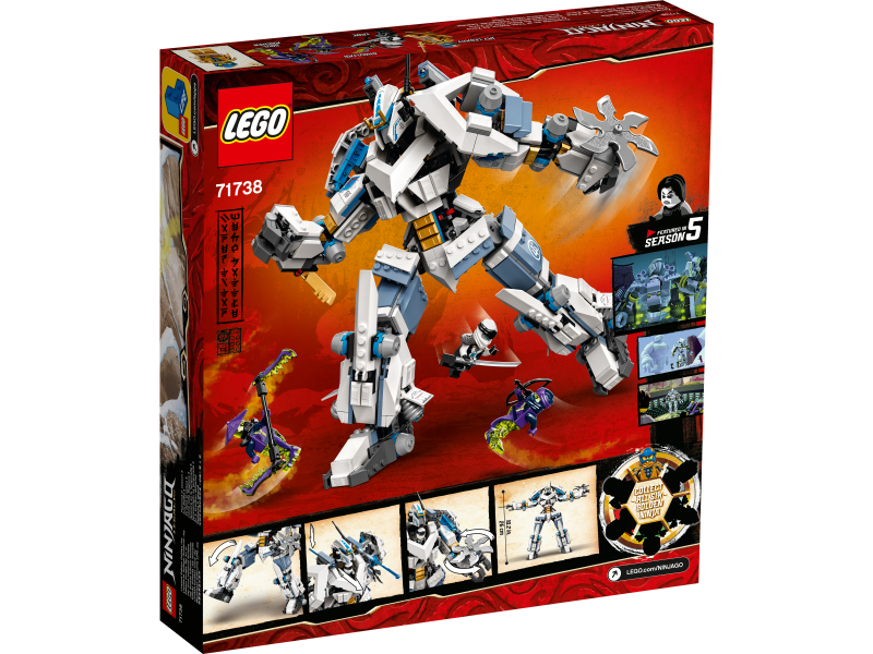 LEGO® NINJAGO® 71738 Zane a bitva s titánskými roboty