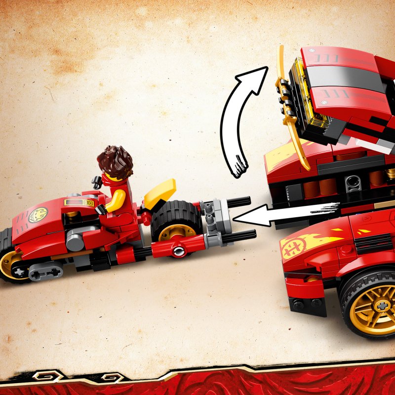 LEGO® NINJAGO® 71737 Kaiův červený bourák