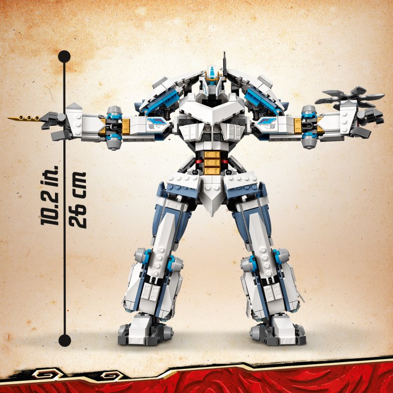 LEGO® NINJAGO® 71738 Zane a bitva s titánskými roboty