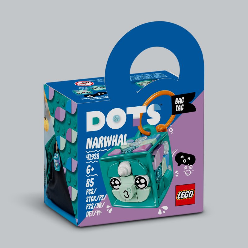 LEGO® DOTS 41928 Ozdoba na tašku – narval