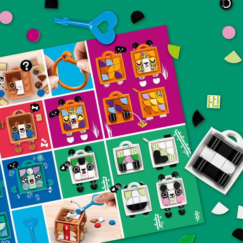 LEGO DOTS Ozdoba na tašku – panda 41930