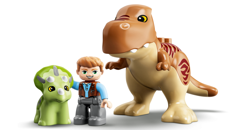 LEGO® DUPLO® Jurassic World™ 10939 T-Rex a Triceratops na útěku