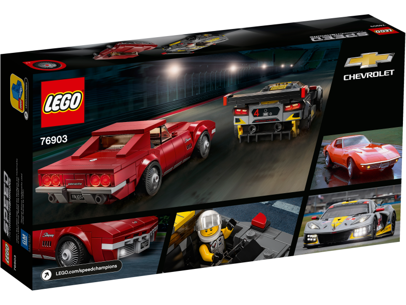 LEGO® Speed Champions 76903 Chevrolet Corvette C8.R a 1968 Chevrolet Corvette