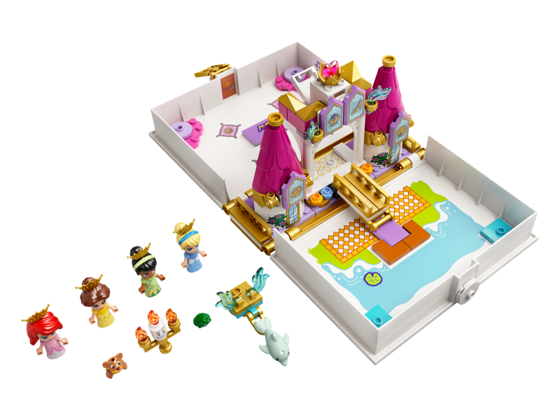 LEGO® I Disney Princess™ 43193 Ariel, Kráska, Popelka a Tiana a jejich pohádková kniha dobrodružství