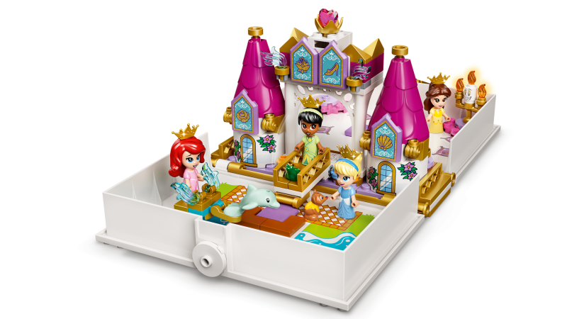 LEGO® │ Disney Princess™ 43193 Ariel, Kráska, Popelka a Tiana a jejich pohádková kniha dobrodružství