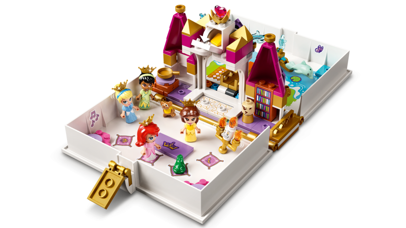 LEGO® │ Disney Princess™ 43193 Ariel, Kráska, Popelka a Tiana a jejich pohádková kniha dobrodružství