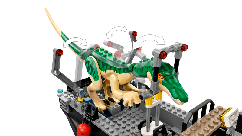 LEGO® Jurassic World™ 76942 Útěk baryonyxe z lodě