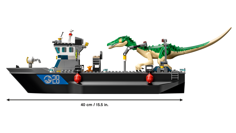 LEGO® Jurassic World™ 76942 Útěk baryonyxe z lodě