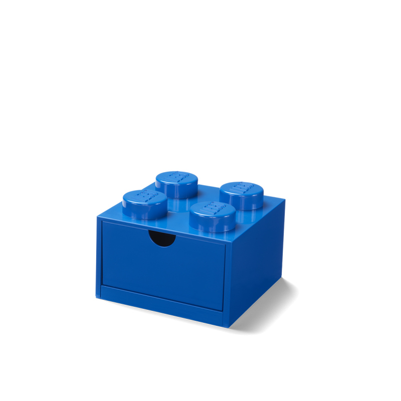 LEGO® stolní box 4 se zásuvkou - modrá