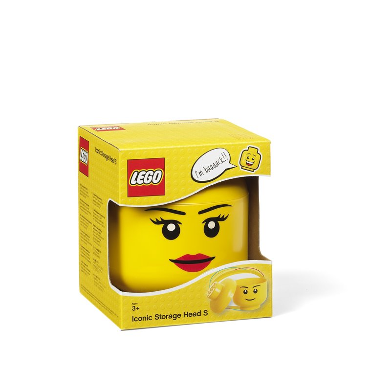 LEGO® úložná hlava (velikost S) - dívka