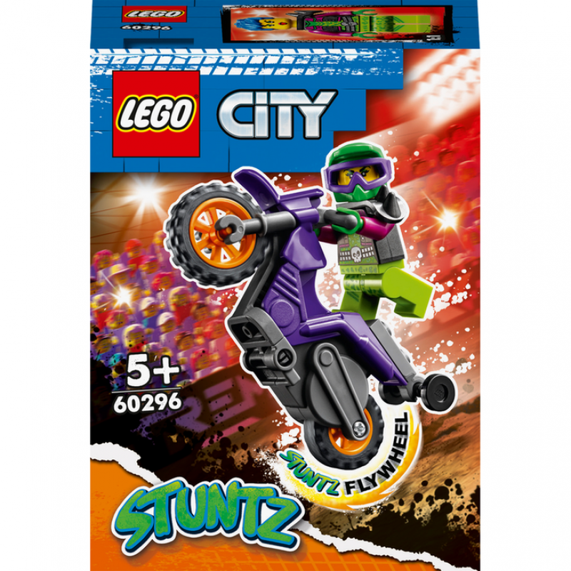 LEGO® City 60296 Kaskadérská wheelie motorka