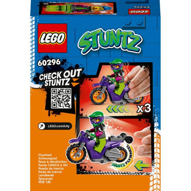 LEGO® City 60296 Kaskadérská wheelie motorka