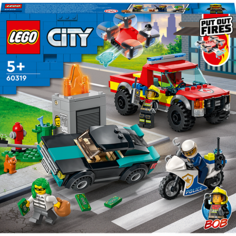 LEGO® City 60319 Hasiči a policejní honička