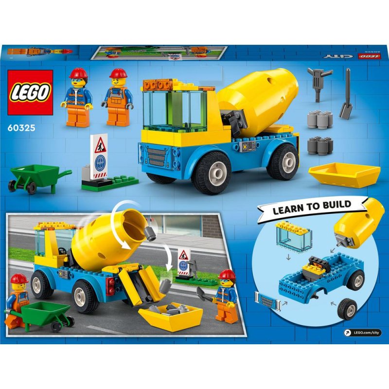 LEGO® City 60325 Náklaďák s míchačkou na beton