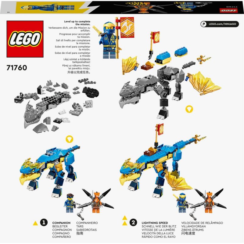 LEGO® NINJAGO® 71760 Jayův bouřlivý drak EVO