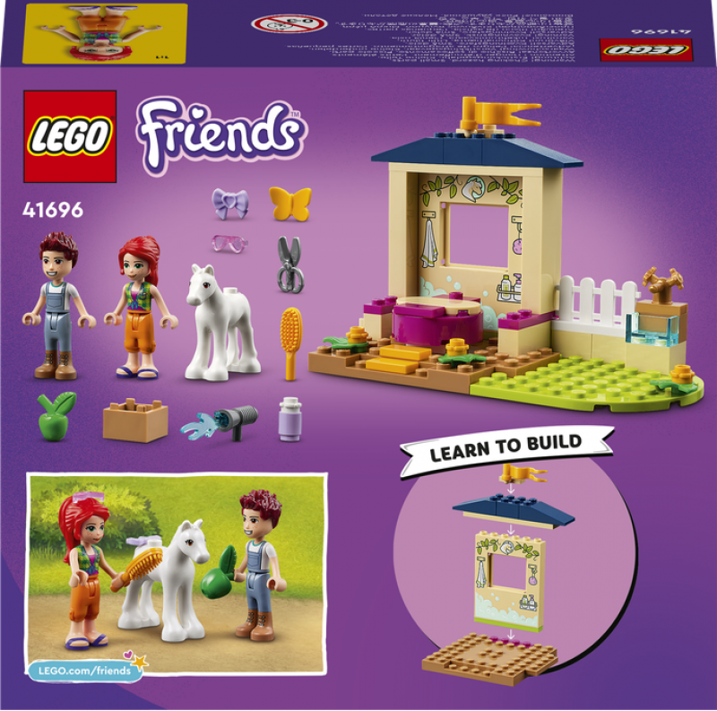 LEGO® Friends 41696 Čištění poníka ve stáji