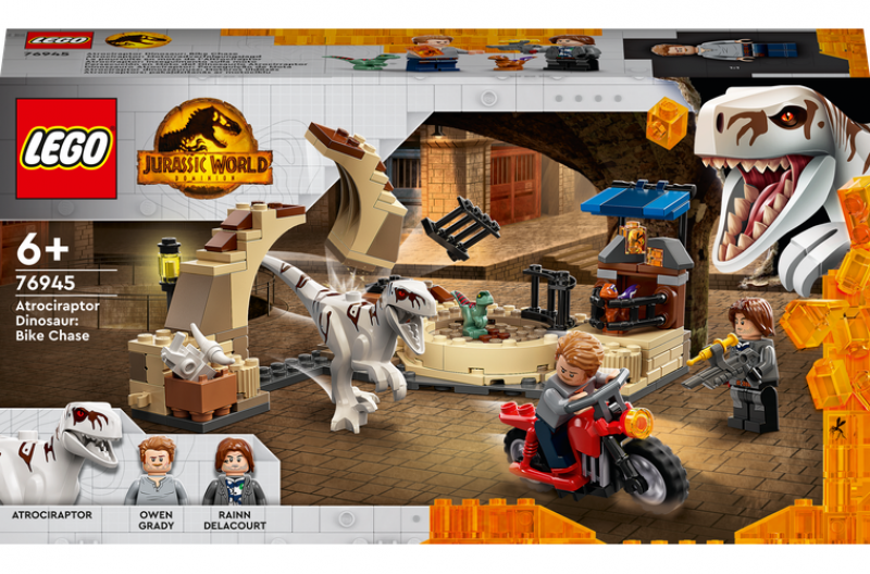 LEGO® Jurassic World™ 76945 Atrociraptor: honička na motorce