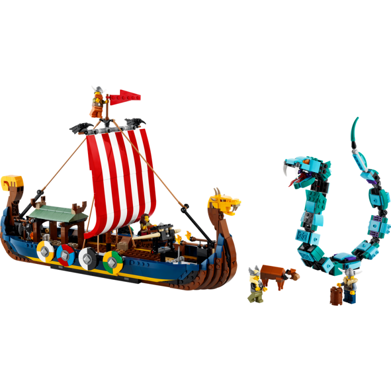 LEGO® Creator 31132 Vikingská loď a mořský had