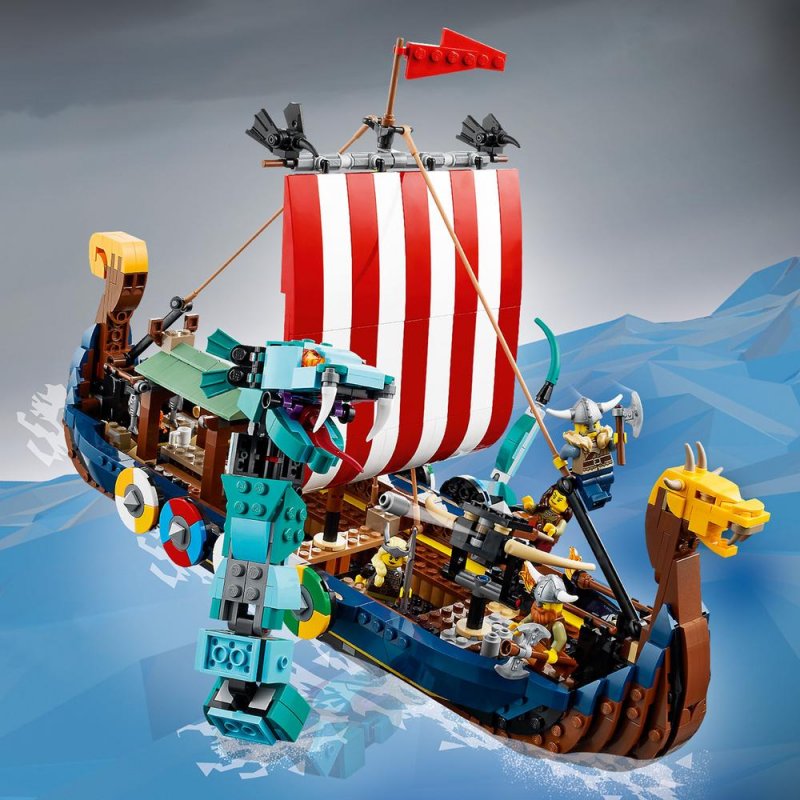 LEGO® Creator 31132 Vikingská loď a mořský had