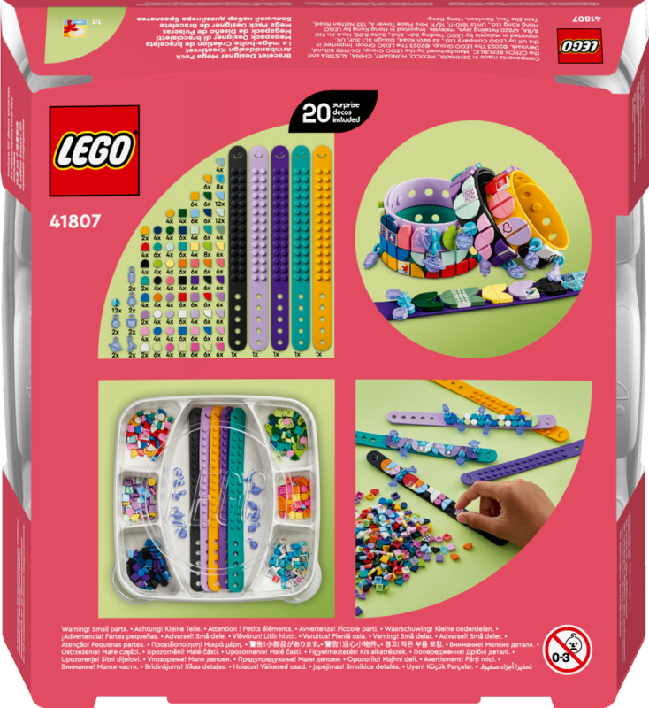 LEGO® DOTS 41807 Mega balení náramků: Ukaž svůj styl!