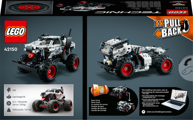 LEGO® Technic 42150 Monster Jam™ Monster Mutt™ Dalmatin