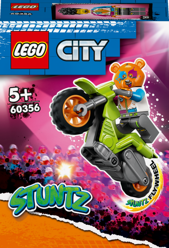 LEGO® City 60356 Medvěd a kaskadérská motorka