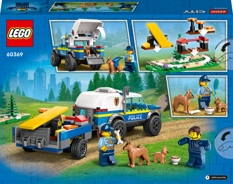 LEGO® City 60369 Mobilní cvičiště policejních psů