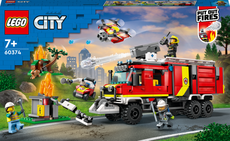 LEGO® City 60374 Velitelský vůz hasičů