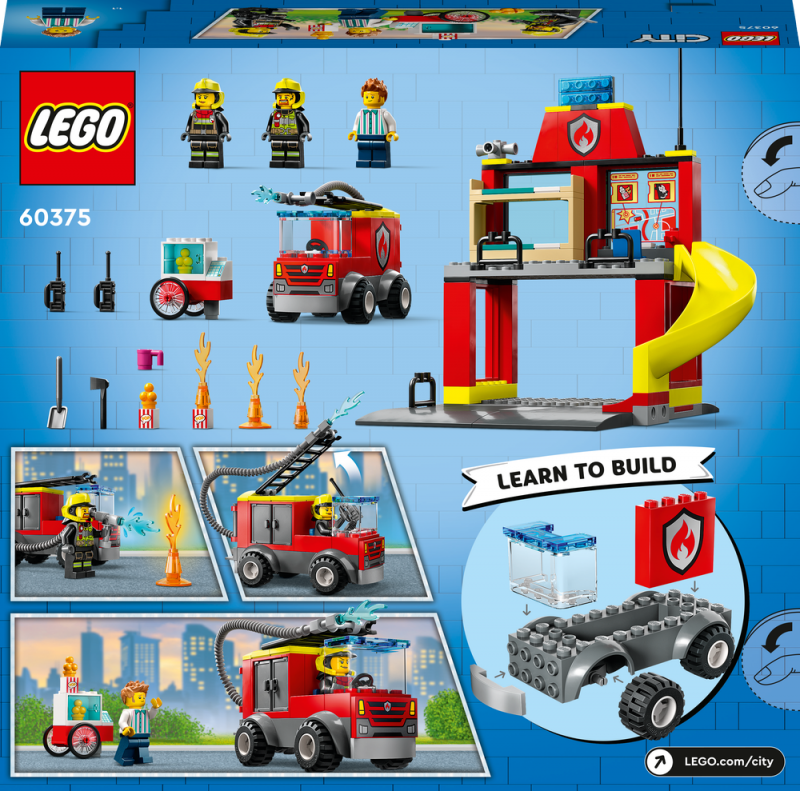 LEGO® City 60375 Hasičská stanice a auto hasičů