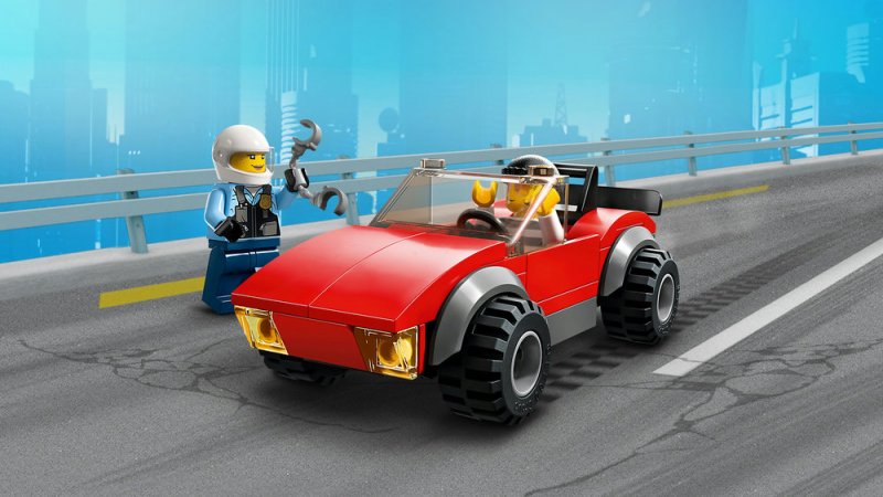 LEGO® City 60392 Honička auta s policejní motorkou