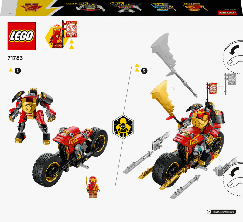 LEGO® NINJAGO® 71783 Kaiova robomotorka EVO