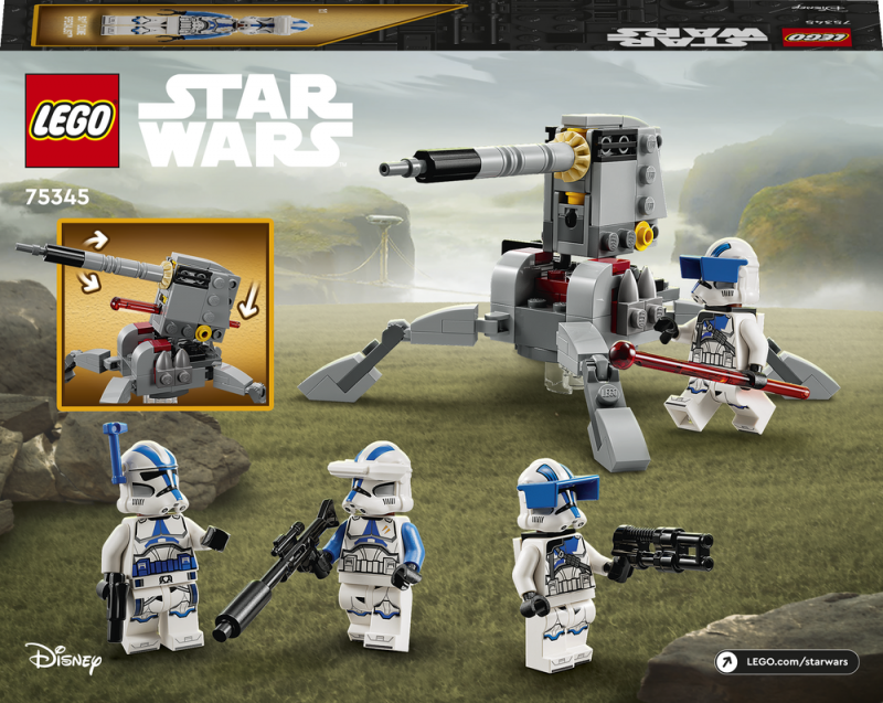 LEGO® Star Wars™ 75345 Bitevní balíček klonovaných vojáků z 501. legie