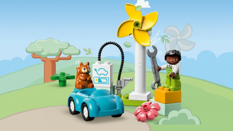 LEGO® DUPLO® 10985 Větrná turbína a elektromobil