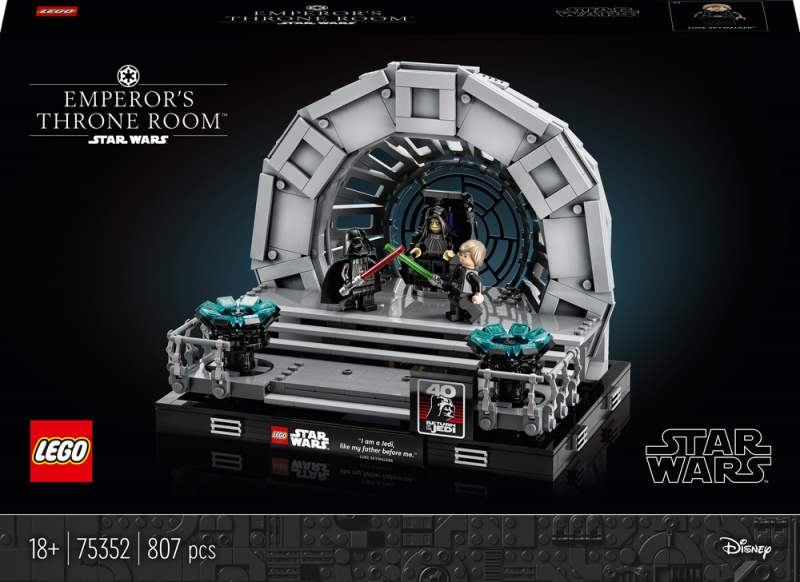 LEGO® Star Wars™ 75352 Císařův trůnní sál – diorama