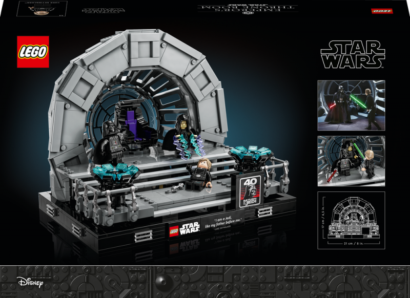 LEGO® Star Wars™ 75352 Císařův trůnní sál – diorama