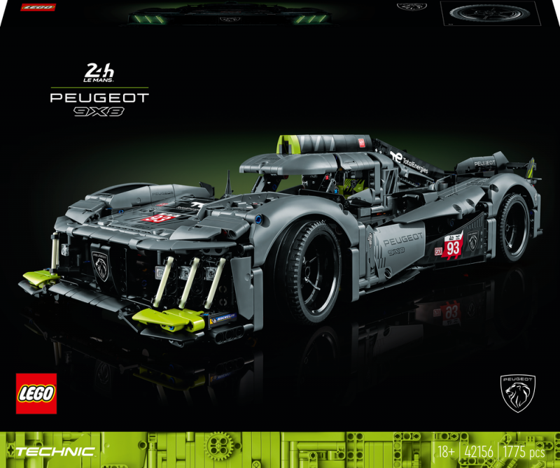 LEGO® Technic 42156 PEUGEOT 9X8 24H Le Mans Hybrid Hypercar